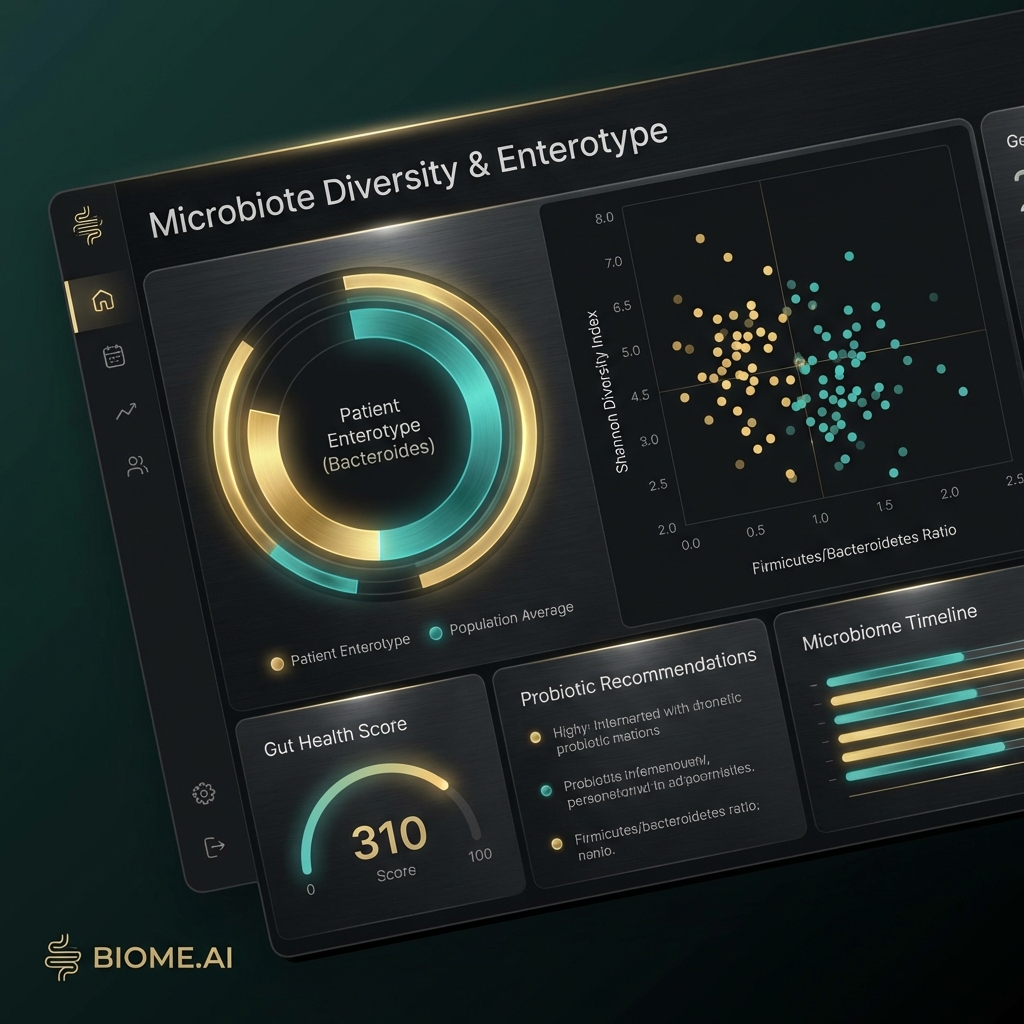 Graphique diversité et entérotype